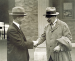 Orville Wright greets Dr. Michael I. Pupin