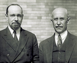 Orville Wright and Sir Hubert Wilkins by Dayton News