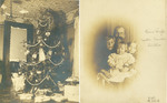 Christmas Card with Lorin Wright holding three of his children