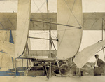Rear rudder on Wright Model A Flyer
