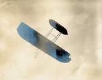Wright Model A Flyer in flight by C. H. Claudy
