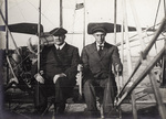 Wilbur Wright with the President of the Aero Club of England