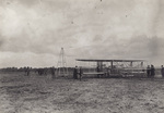 Wright 1907 Model Flyer on the launch rail