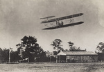 Wilbur Wright flying at Hunaudieres