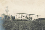 Wright Model A Flyer being readied for take-off