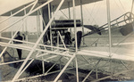 Close-up right front view of Wright Model A Flyer by Seabrook Brothers