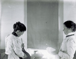 Katharine Wright and Harriet Silliman Washing Dishes