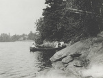 Katharine Wright and Scipio in a Canoe