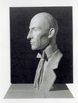 Left Side View of Model of Wilbur Wright Bust