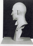 Back View of Model of Bust of Wilbur Wright