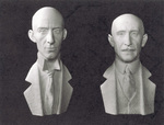Front View of Model of Busts of the Wright Brothers