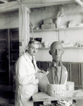 Mazzolini with Wilbur Wright Bust
