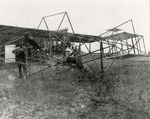 Milton and Edward Korn with a 1911 Monoplane in Shelby County, Ohio, 1911 by Edward A. Korn
