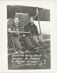Antony Jannus and Ray Wheeler at the Controls of an Airplane, circa 1912