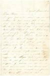 Letter from Stephen Patterson to his father, Jefferson Patterson on March 3, 1862