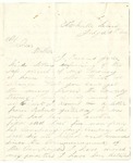 Letter from William to his mother Julia written July 24, 1864 by William Patterson