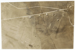 Aerial shot of hangers and airplanes
