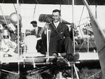 Harry Atwood in a Wright Model A Flyer at the Harvard-Boston Aero Meet, August - September, 1911