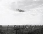 Two Wright Model A Flyers flying at the Harvard-Boston Aero Meet, August - September, 1911