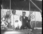 Lieutenant Commander Charles Nelson and Lieutenant Thomas D. Milling in a Burgess-Wright biplane at the Harvard-Boston Aero Meet, August - September, 1911