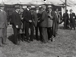 Claude Grahame-White, Clifford Harmon, and Charles Taylor with others at the Harvard-Boston Aero Meet, September, 1910 by Anthony Philpott