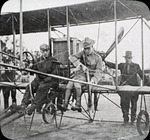 Charles Foster Willard and Jacob Earl Fickel in a Curtiss aircraft at the Harvard-Boston Aero Meet, September, 1910