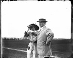 John Fitzgerald, Mayor of Boston, and Adelaide Ovington at the Harvard-Boston Aero Meet, August - September, 1911