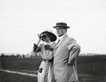 John Fitzgerald, Mayor of Boston, and Adelaide Ovington at the Harvard-Boston Aero Meet, August - September, 1911 by Anthony Philpott