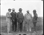 Meet officials at the Harvard-Boston Aero Meet, September, 1910
