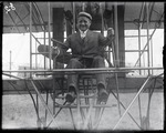 John Fitzgerald, Mayor of Boston, at the controls of a Burgess-Wright biplane at the Harvard-Boston Aero Meet, September, 1910 by Anthony Philpott