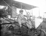 Lincoln Beachey at the controls of a Curtiss aircraft at the Harvard-Boston Aero Meet, August - September, 1911 by Anthony Philpott