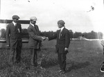 Anthony Philpott with Lincoln Beachey and Harry Atwood at the Harvard-Boston Aero Meet, August - September, 1911 by Anthony Philpott