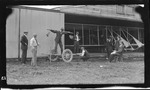 Harry Atwood Testing His Balance at Huffman Prairie, 1911 by Charles Wald