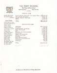Report of Receipts and Expenditures for 1958 by The Marti School