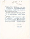 Draft of Letter, Walter Truslow to Parents, Trustees, and Faculty by Walter Truslow