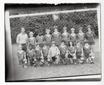 Boys' soccer team posing