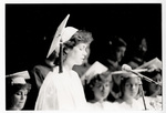 Student speaking at graduation