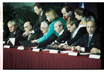 International Presidents and Representatives Presented with Peace Plans at the Signing of the Dayton Peace Agreement by Dayton Daily News and Jan Underwood