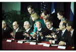 International Presidents and Representatives Presented with Peace Plans at the Signing of the Dayton Peace Agreement by Dayton Daily News and Jan Underwood