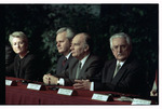 Neville-Jones, Milošević, Izetbegović, and Tuđman at the Signing of the Dayton Peace Agreement by Dayton Daily News and Jan Underwood