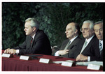 Milošević, Izetbegović, and Tuđman at the Signing of the Dayton Peace Agreement by Dayton Daily News and Jan Underwood