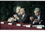 Milošević, Izetbegović, and Tuđman at the Signing of the Dayton Peace Agreement by Dayton Daily News and Jan Underwood