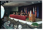 International Presidents and Representatives Sitting at Signing Table at the Signing of the Dayton Peace Agreement by Dayton Daily News and Jan Underwood