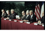 Officials Sitting at the Signing Table at the Signing of the Dayton Peace Agreement by Dayton Daily News and Jan Underwood
