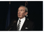 Warren Christopher at the Podium During the Signing of the Dayton Peace Accords by Dayton Daily News and Jan Underwood
