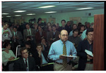 Members of the Press Gathered Around a TV at the Signing of the Dayton Peace Agreement by Dayton Daily News and Jan Underwood