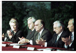 International Officials At Signing Table Dayton Peace Accords by Dayton Daily News and Jan Underwood
