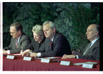 International Officials Taking Notes at the Signing of the Dayton Peace Agreement by Dayton Daily News and Jan Underwood