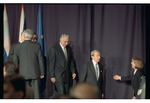 International Officials Leaving the Signing Stage at the Dayton Peace Accords by Dayton Daily News and Jan Underwood