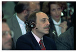 A Member of the Audience Wearing a Headset at the Dayton Peace Accords by Dayton Daily News and Jan Underwood